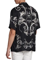 Baroque Short Sleeve Button-Front Shirt