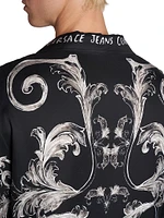 Baroque Short Sleeve Button-Front Shirt