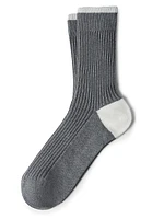 Cotton Rib Knit Socks