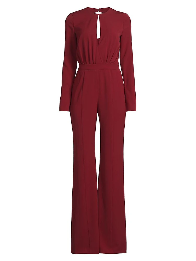 Dasha Crepe Straight-Leg Jumpsuit