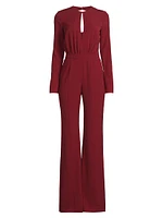 Dasha Crepe Straight-Leg Jumpsuit