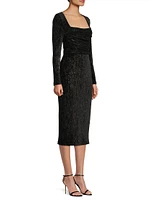 Xander Plissé Cocktail Sheath Dress