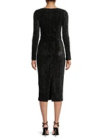 Xander Plissé Cocktail Sheath Dress