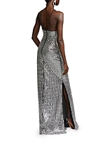 Yeva Embellished Halterneck Gown