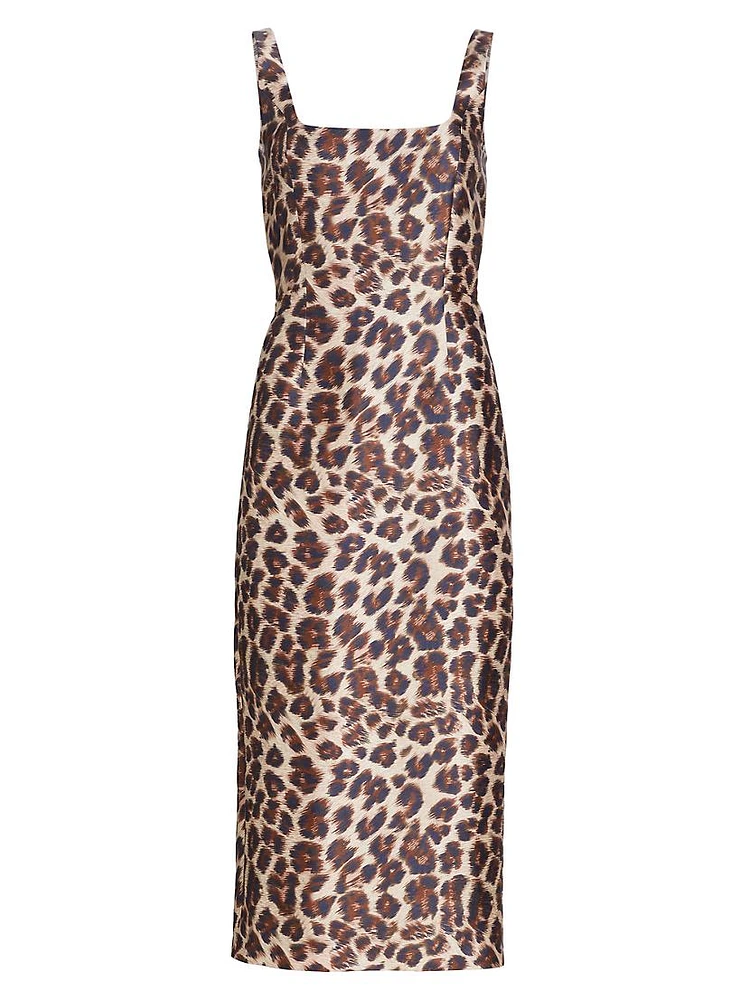 Cressida Animal Print Midi-Dress