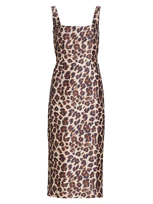 Cressida Animal Print Midi-Dress