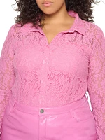 Dixie Stretch Lace Blouse