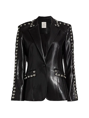 Studded Milly Vegan Leather Jacket