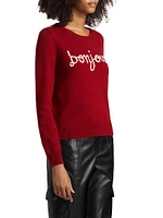 Bonjour Wool-Blend Crewneck Sweater