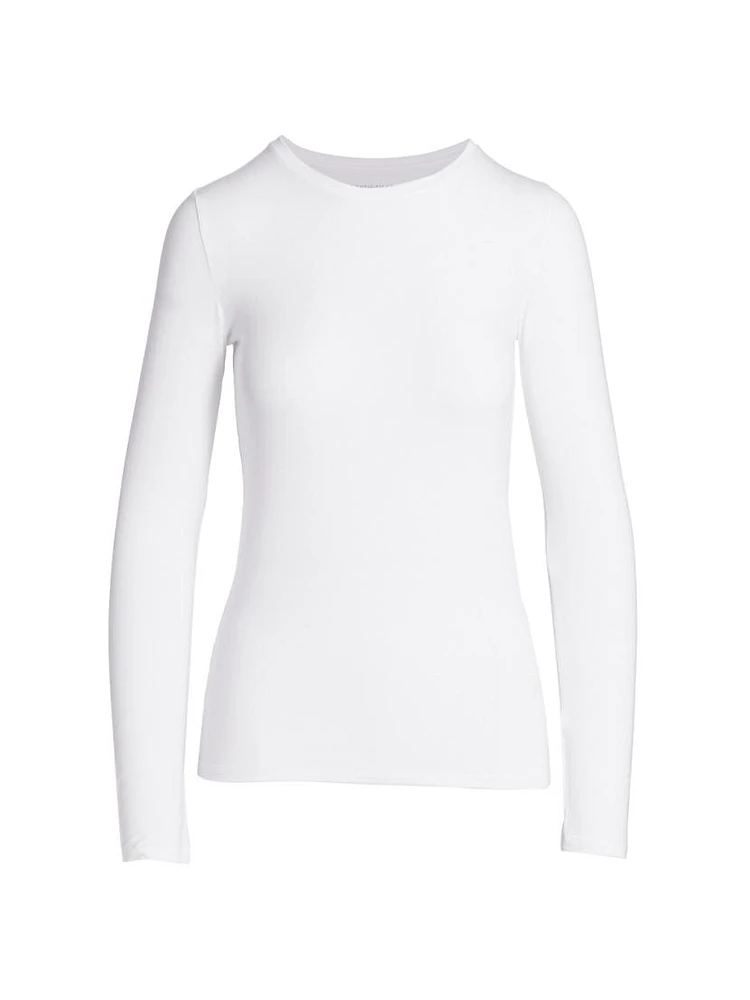 Soft Touch Long-Sleeve Crewneck Top