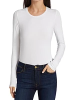 Soft Touch Long-Sleeve Crewneck Top