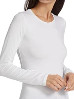 Soft Touch Long-Sleeve Crewneck Top