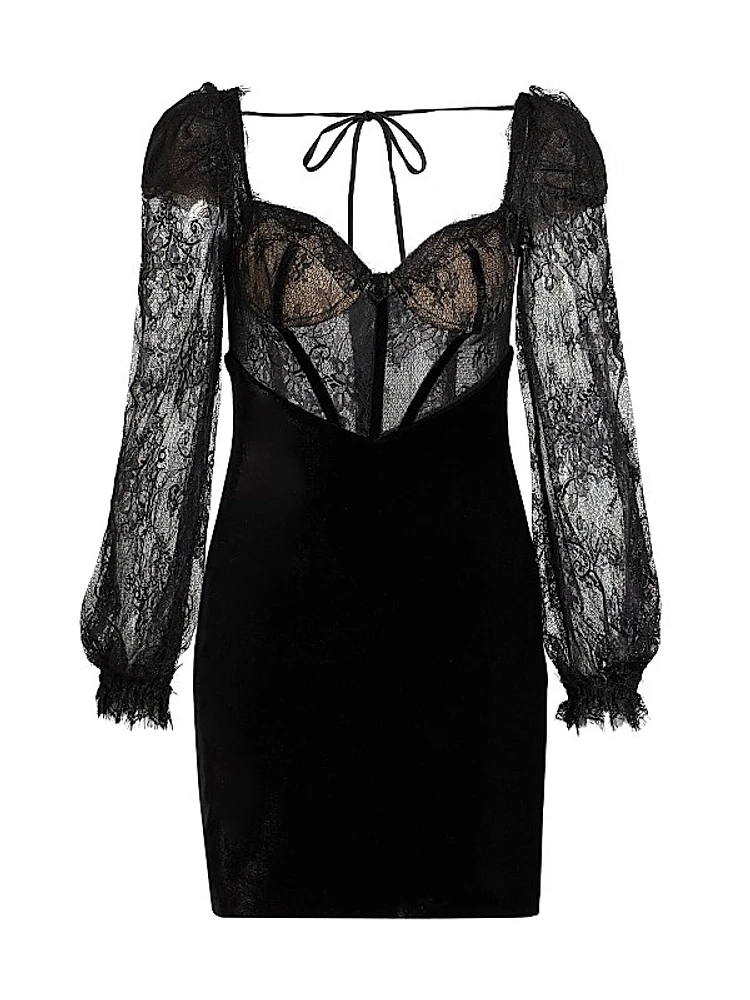 Lace & Velvet Minidress