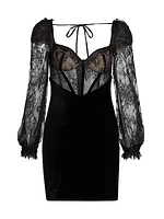 Lace & Velvet Minidress