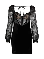 Lace & Velvet Minidress