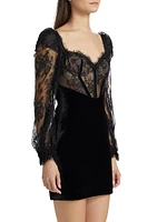 Lace & Velvet Minidress
