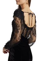 Lace & Velvet Minidress