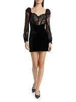 Lace & Velvet Minidress