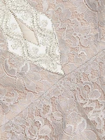 Tabitha Metallic Lace Minidress