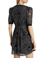 Jamie Paisley Tulle Minidress