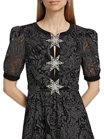Jamie Paisley Tulle Minidress