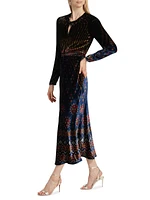 Claudia Velvet Maxi Dress