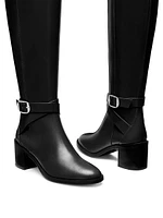 Esme Belted Leather Boots