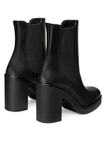 Bethenny 100MM Leather Chelsea Booties