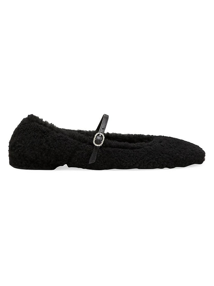 Lennox Shearling Leather Flats