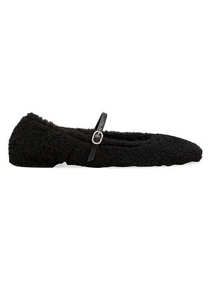 Lennox Shearling Leather Flats