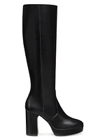 Dayna 100MM Leather Platform Boots