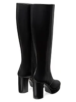 Dayna 100MM Leather Platform Boots