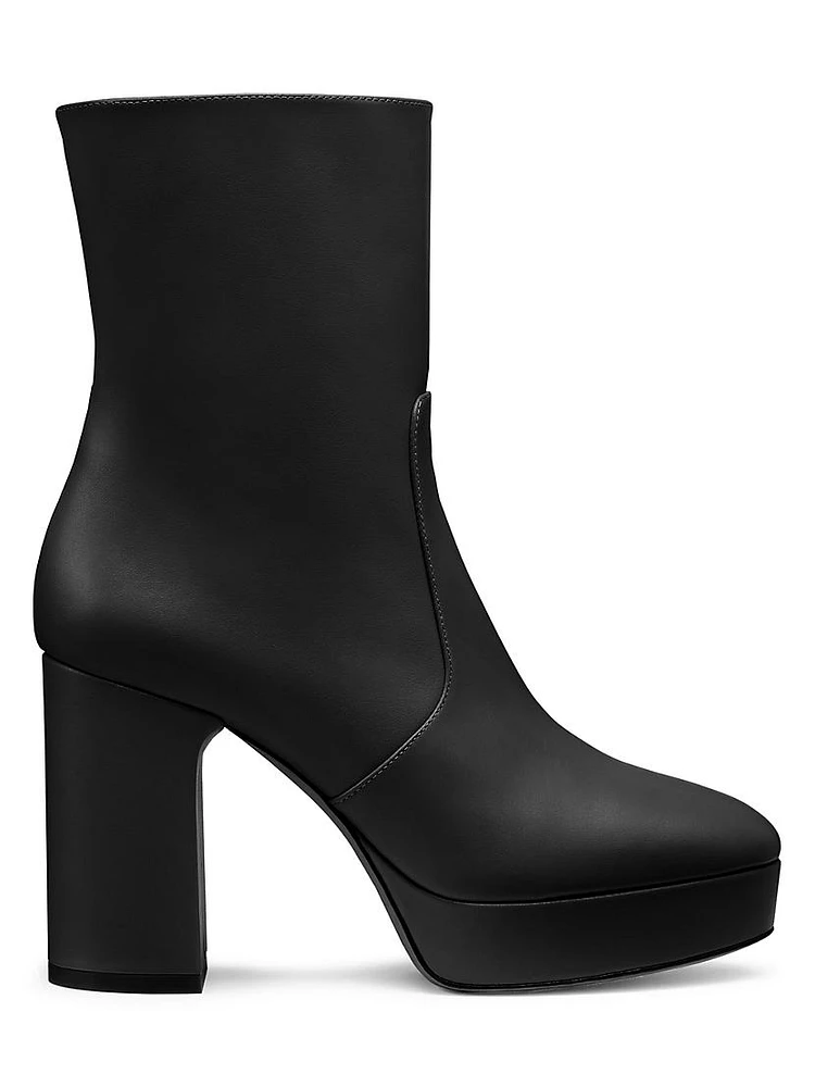 Dayna 100MM Leather Platform Booties