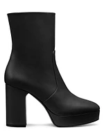 Dayna 100MM Leather Platform Booties