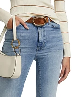 Le High Straight Corkscrew High-Rise Cropped Jeans