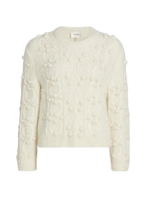 Popcorn Wool-Blend Sweater