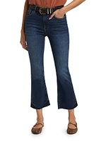 Le Crop Mini Boot High-Waist Raw-Hem Jeans