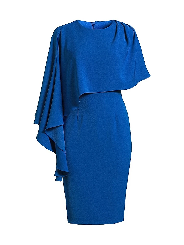 Rayna Sheath Capelet Midi-Dress