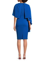 Rayna Sheath Capelet Midi-Dress