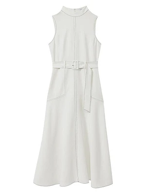 Thora Belted Midi-Dress