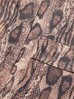 Maya Snake-Print Short-Sleeve Shirt