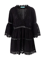 Victoria Broderie Anglaise Tiered Minidress