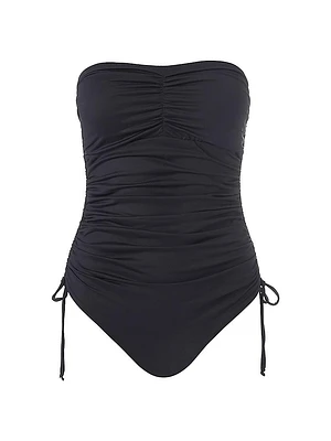 Sydney Ruched Bandeau One-Piece Swimsuit