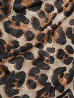 Vittoria Leopard Mock Turtleneck Bodysuit