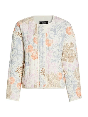 Paisley Padded Cotton Jacket