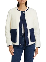 Faux-Sherpa & Denim Jacket