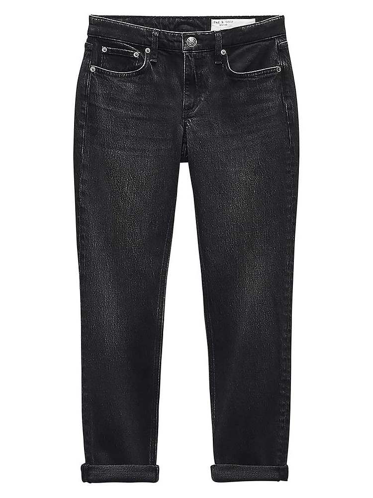 Dre Low-Rise Cropped Boyfriend Jeans