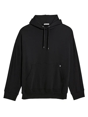 Mega Logo Zip-Accented Oversized Hoodie