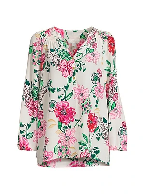 Elsa Floral Silk Top