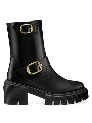 Soho Moto 70MM Leather Booties